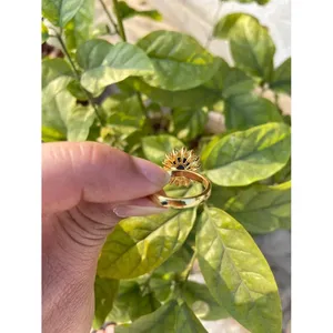 Lab-Created Blue Sapphire <b>Ring</b> 925 Sterling Silver Handmade Fine Gemstone Jewelry Wholesale Supplier - Product Image 5