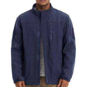 Veste coupe-vent, veste tactique de randonnée, veste bomber softshell, veste softshell imperméable pour homme, veste de chasse avec logo - Product Image 4