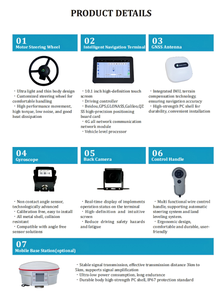 Tractor Autónomo con Dirección Automática por GPS, Precisión de 2.5 cm, Motor y Caja de Cambios de 150W y 12V, Maquinaria Agrícola - Product Image 5
