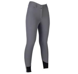 QHP Ladies' Tampa Full Seat Riding Breech Charcoal Horse Products - Product Image 6