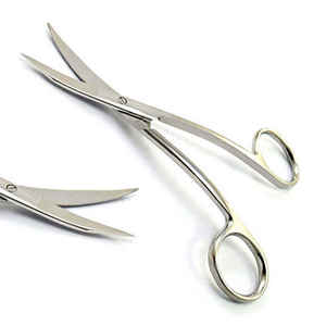 กรรไกรตัดม่านตาสแตนเลสคมโค้งเครื่องมือผ่าตัด - Product Image 1