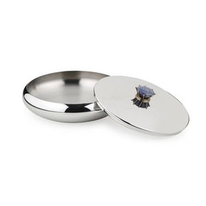 Modern Polished Stainless Steel <b>Bowl</b> <b>with</b> <b>Lid</b> Customizable for Weddings Parties or Business Gifts Wholesale Price - Product Image 1