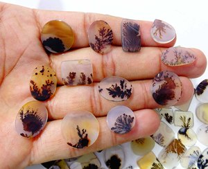 100% naturel Shazar dendritique Agate lâche pierres précieuses Cabochon pierres précieuses en vrac en gros mélange forme pierres précieuses pour la fabrication de bijoux - Product Image 3