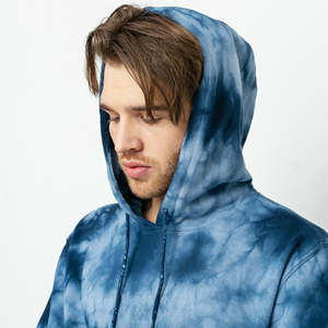 Sweat-shirts d'hiver pour hommes sur mesure en gros, grande taille, 100% coton biologique, impression numérique peu coûteuse, logo tie-dye - Product Image 6