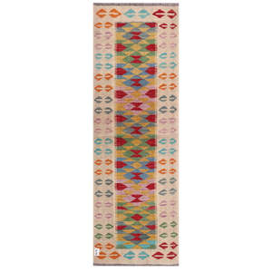 Alfombra Kilim de Maimana, Afganistán, 210 x 70 cm, Alfombras y Juegos de Alfombras - Product Image 1