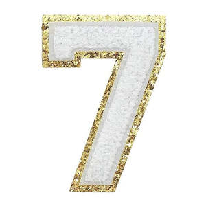 Vente en gros de patchs de broderie en chenille avec lettres de couleurs pures universelles pour hommes et femmes - Product Image 1