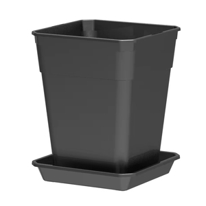 Soucoupes de pépinière écologiques de haute qualité PC 18x18 cm carré rectangulaire en plastique recyclé Pots de pépinière soucoupes carrées plantes - Product Image 1