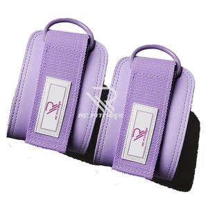 Sangles de cheville en cuir pour machines à câbles et bandes de résistance - Soutien de cheville professionnel réglable et respirant pour une protection optimale - Product Image 2