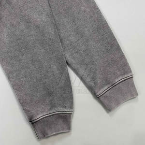 Diseño personalizado de alta calidad lavado ácido hombres sudaderas con capucha sólido Casual de talla grande lavado ácido sudaderas con capucha nueva llegada - Product Image 4