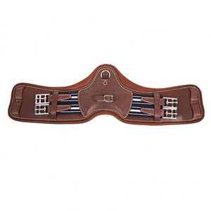 Sangle ergonomique courte avec double élastique et boucle Sangle d'équitation en cuir de haute qualité - Product Image 1