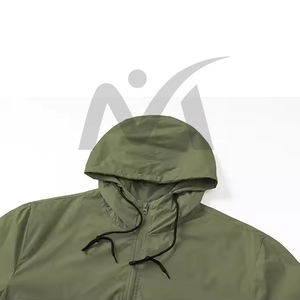 เสื้อกันลมคอปกตั้งของผู้ชาย, เสื้อโค้ทกันน้ำมีฮู้ดเสื้อกีฬากลางแจ้งเสื้อวิ่งระบายอากาศทันสมัยสำหรับฤดูหนาว - Product Image 4