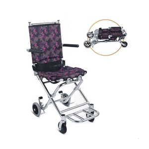 Silla de Ruedas Manual Plegable, Ligera y Portátil para Viajes en Avión, para Personas Mayores - Product Image 1