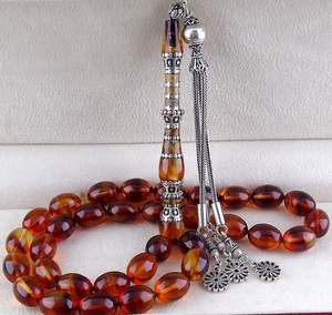 OPTIMISATION Chapelet Turquoise Conçu Tasbih Accessoires de Prière Vente en Gros Tasbih avec Perles en Résine Naturelle Formes Perles de Prière - Product Image 4