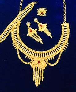 Directo India, conjunto de joyería de boda de acero inoxidable para mujer de alta calidad, estilo clásico, compromiso, aniversario, uso diario, nupcial - Product Image 3