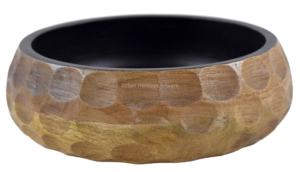 ชามสลัดไม้สไตล์อเมริกันเคลือบลายดอกไม้ งานแฮนด์เมด อเนกประสงค์ สำหรับผลไม้ งานเลี้ยง ราคาโรงงาน IHA - Product Image 4