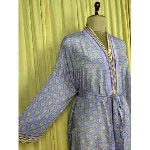Recycled Silk Sari Women's Boho Chic Vintage <b>Beach</b> Cover Dress <b>Robe</b> for Resort Wear House Gypsy-Swimsuit Cover Ups - Product Image 6
