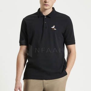 Polo transpirable de algodón y poliéster, camiseta informal de manga corta, camiseta Polo ajustada que absorbe la humedad - Product Image 2