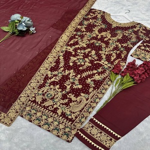 Latest Designer Faux Georgette Embroidery Sequence Work <b>Kurti</b> Set by FabZone - Product Image 3