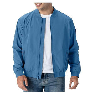 Custom Logo <b>Mens</b> Lightweight Bomber <b>Jacket</b> Casual Fashion <b>Flight</b> Coat Wholesale Blank Slim Fit Windbreaker Varsity Track <b>Jacket</b> - Product Image 4