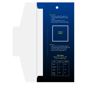 Yüksek kalite basit zarif Golf eldiven ambalaj zarif laminat Finish ile 1mm sanat karton kutu endüstriyel kullanım - Product Image 2