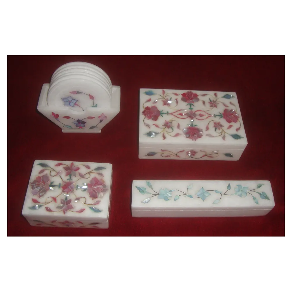 Latest Unique Mother Of Pearl Inlay Box Natural Shiny Pink Mother Of Pearl Jewelry And Storage Marble Mother Of Pearl Boxes