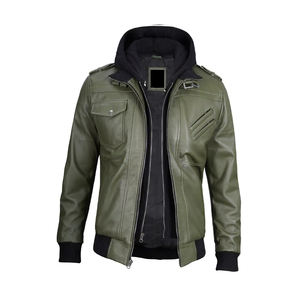 Chaqueta de Cuero 100% para hombre, precio bajo, superventas, chaqueta de cuero hecha a medida, precio bajo - Product Image 5