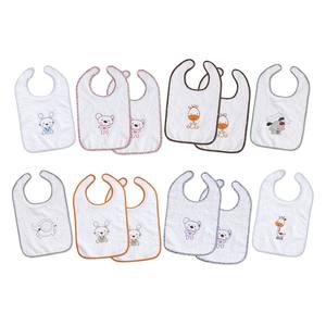 Juego de Baberos de Dibujos Animados para Bebé de 0 a 12 Meses, Material de Algodón, Cierre de Velcro, 25X40 - Product Image 1