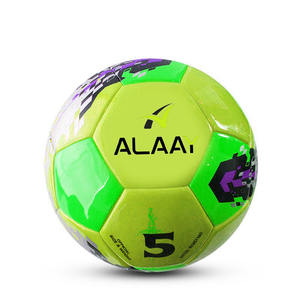 Ballon de football d'entraînement officiel personnalisé, football de rue, cuir PU souple, idéal pour l'entraînement sportif - Product Image 3