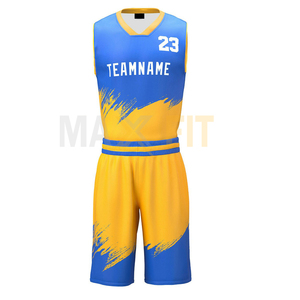 Uniforme de basket-ball pour hommes et femmes, ensembles d'uniformes de basket-ball en tissu respirant à séchage rapide de haute qualité par MAXFIT entreprises - Product Image 1