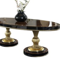 Ensemble de table à manger en bois classique de luxe, 4 places, hauteur réglable, marbre + bois massif, meubles anciens pour la maison