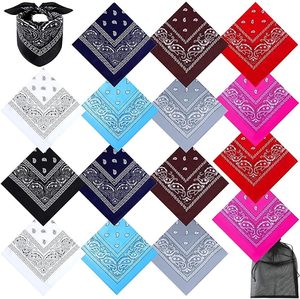Direct d'usine couleurs personnalisées Logo imprimé 100% soie coton Bandana écharpe à la mode carré châle Style populaire compétitif - Product Image 3