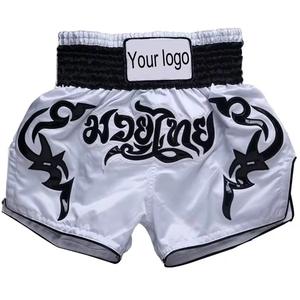 Pantalones Cortos de Boxeo de Diseño Personalizado para Muay Thai, Calidad Premium, Impresión de Logotipo Personalizado, Secado Rápido, OEM, 100% Algodón - Product Image 4