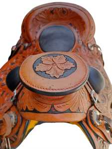 Handmade Wade Tree a Fork Premium Western Leather Saddle English Horse Racing Products From India Roping Ranch Work - Product Image 2