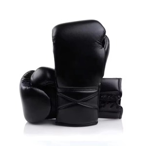 Gants de boxe en cuir PU sur mesure professionnels en gros, ensemble de sparring, fermeture à lacets, emballage personnalisé avec logo - DIGGER - Product Image 2