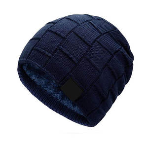 Bonnet en laine 100% unisexe, chaud pour l'hiver, broderie tricotée, jacquard, plage, voyage d'affaires, unisexe - Product Image 4