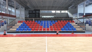 JY-715 Vente en gros de gradins rétractables, système de sièges télescopiques, gradins <span class=keywords><strong>pour</strong></span> stades de basketball intérieurs, gymnases, sièges de tribunes - Product Image 3