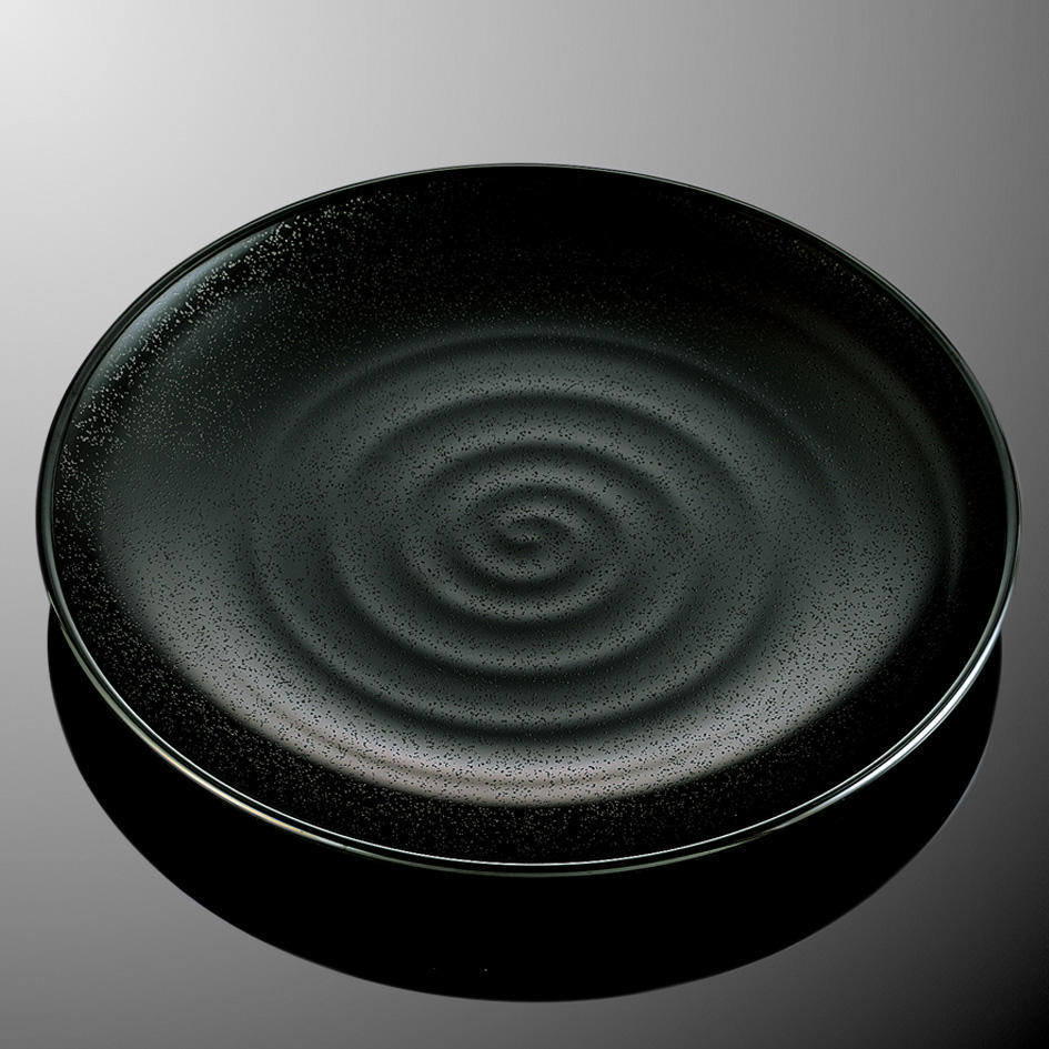 แผ่นกลมสีดำ33ซม