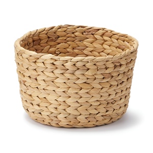 Cesta circular de jacinto de agua, contenedor pequeño, cestas tejidas en forma de cuenco para servir frutas y aperitivos - Product Image 6