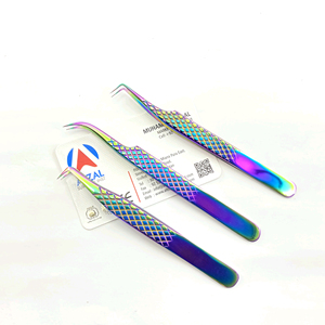 Pinzas de Pestañas de Alta Curva, Herramienta de Belleza de Plasma Púrpura, Acero Inoxidable, Sostenible, Volumen Puntiagudo, Novedad de 2025 - Product Image 6