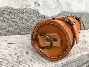 Genuine <b>Leather</b> Female Cylinder Bag New Korean Style One-Shoulder Crossbody Pack Vegetable <b>Tanned</b> <b>Leather</b> <b>Handbag</b> LCYB-0059 - Product Image 2