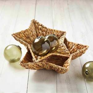 Panier de rangement en forme d'étoile fait à la main en forme de jacinthe d'eau mignon plateau de décoration de pépinière pour collations et blanchisserie de cuisine-vente en gros au Vietnam - Product Image 2