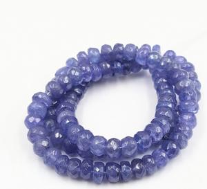 Perles de Tanzanite facettées Lustre LD, transparentes, identiques aux images, 14 pouces, haute qualité, 5-6mm, évaluation tierce, cadeau bijoux - Product Image 1