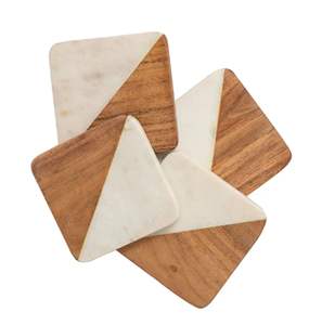 New Arrival Best Quality <b>Wood</b> And Resin Coasters Best Selling Tabletop <b>Placemat</b> Handmade Customized <b>Wood</b> Coaster <b>Placemat</b> - Product Image 2