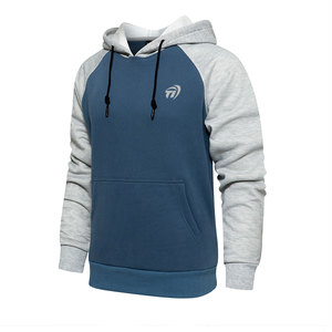 Logotipo personalizado impreso colección de invierno de los hombres ligero 100% algodón JERSEY con capucha Casual patrón sólido con capucha cuello de invierno - Product Image 2