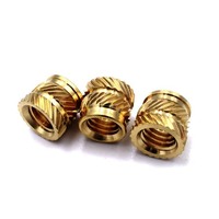 Brass Threaded Knurling Inserts M3 M4 M5 for Plastic Injection Molding OEM Custom Insert Manufacturer