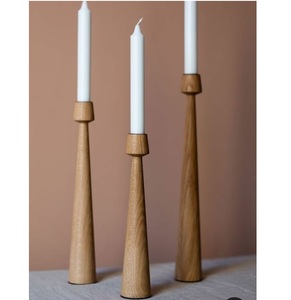 Juego de 3 piezas de calidad caliente, juego decorativo de madera, portavelas X Mas Day, logotipo personalizado para regalar, portavelas de madera para el hogar X Mas Day - Product Image 1