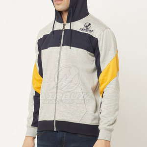 Nouveau style de sweat à capuche pour homme en coton respirant de haute qualité, fermeture éclair, couleur unie, idéal pour l'hiver – Fabrication professionnelle - Product Image 2