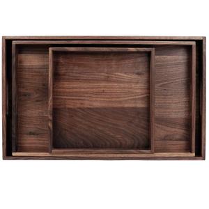 Bandeja de servicio de bambú de madera natural ecológica Premium hecha a mano servicio de hotel rectangular para suministros de restaurante - Product Image 6