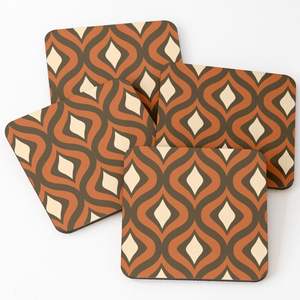 2024 Enamel Printed Wood <b>Coasters</b> Set for Drink Wood <b>Coasters</b> with <b>Cork</b> for Coffee Tea Trendy Product From Indian Manufacture - Product Image 3