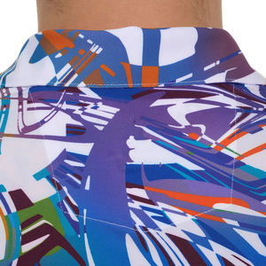 ... Polo de Golf para hombre, top de manga corta con cuello, material transpirable para entrenamiento físico al aire libre y look streetwear - Product Image 1